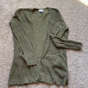 Universal Threads Olive Cardigan